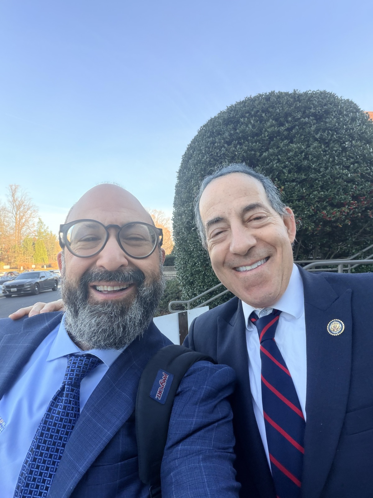 Josh Fischer with Congressman Jamie Raskin